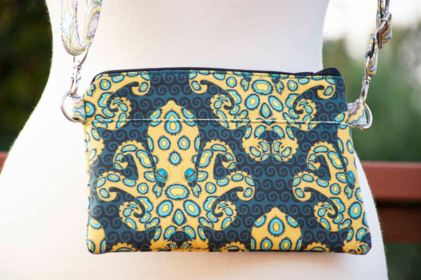 Blue Ringed Octopus Crossbody Purse