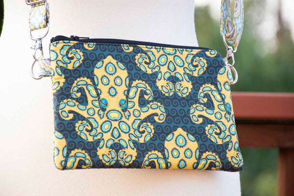 Blue Ringed Octopus Crossbody Purse