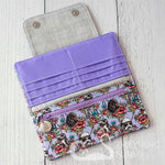 Floral Wars Wallet - Lilac