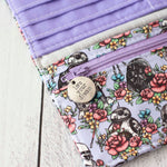 Floral Wars Wallet - Lilac