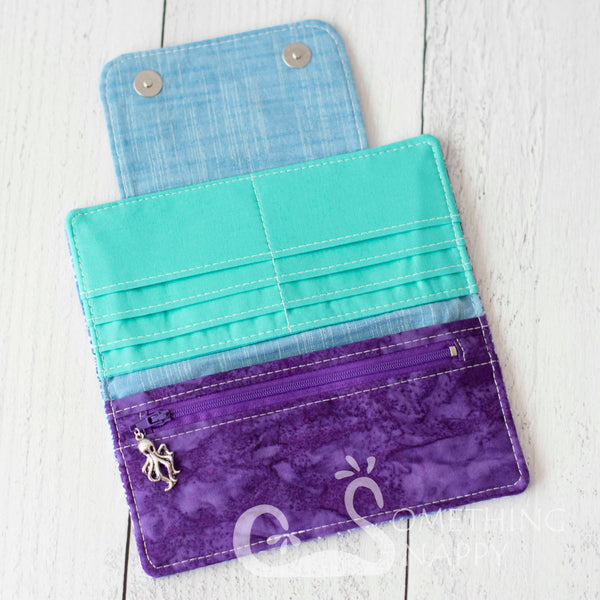 Tangled Tentacles (Blue & Purple) Wallet