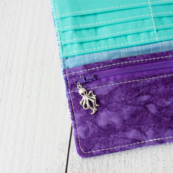 Tangled Tentacles (Blue & Purple) Wallet