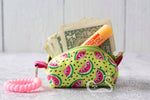 "Down By The Bay" Watermelon Cash & Carry Micro Bag