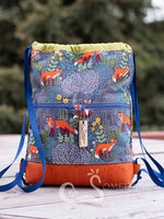 Fox Forest Drawstring Backpack