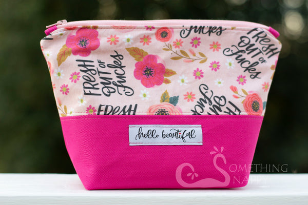 **Custom order for Jackie Mayo** Hello Beautiful Cosmetic Bag - Dragon Size