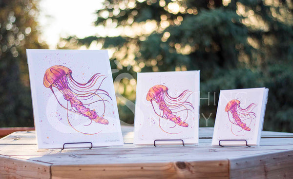 Medusa Amanacer Jellyfish Giclee Prints