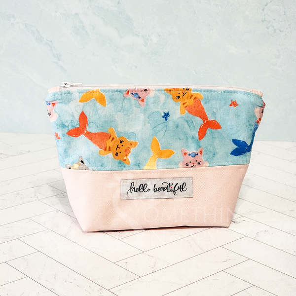 Hello Beautiful Cosmetic Bag - Mermaid Size