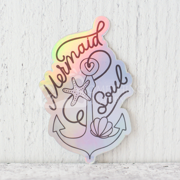 "Mermaid Soul" Holographic die-cut stickers