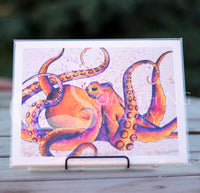 Pulpo Puesta de Sol Octopus Giclee Prints
