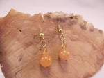 Red Aventurine and Swarovski Crystal Earrings