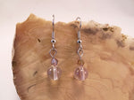 Fluorite and Swarovski Crystal Earrings