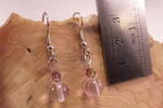 Fluorite and Swarovski Crystal Earrings