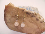 Rose Quartz and Swarovski Crystal Earrings