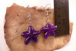 Purple Howlite Starfish Earrings