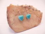 Turquoise Magnesite Heart Earrings
