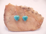 Turquoise Magnesite Heart Earrings