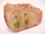 Lime Green Mermaid Earrings