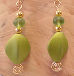 Lime Green Mermaid Earrings