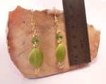 Lime Green Mermaid Earrings