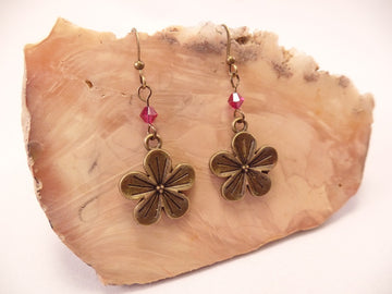 Hibiscus Flower Earrings