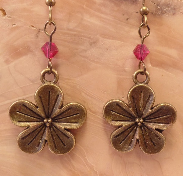 Hibiscus Flower Earrings