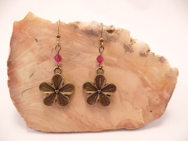 Hibiscus Flower Earrings