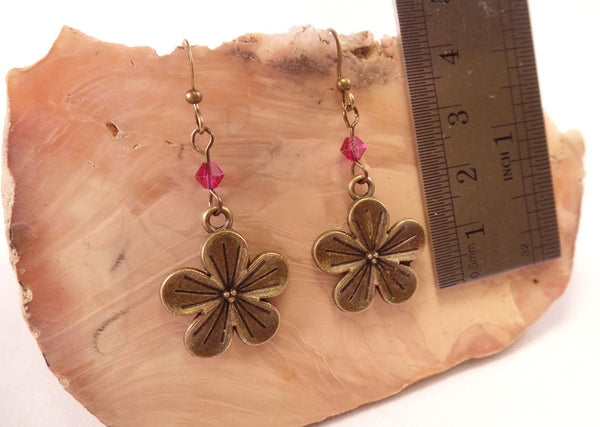 Hibiscus Flower Earrings