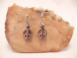 Tibetan Silver and Black Picasso Jasper Earrings