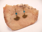 Antique Brass and Swarovski Crystal Bird Earrings