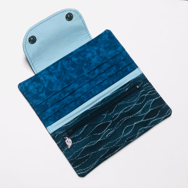 Navy Batik Raven Wallet